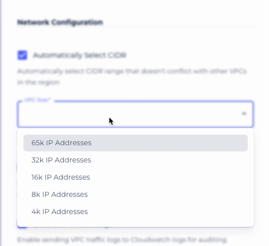 Changelog: Preview Environments Auto CIDR