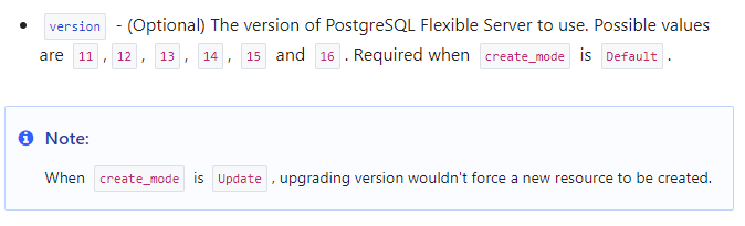 Postgres versions